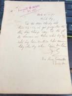 Soth Vietnam Letter-sent Mr Ngo Dinh Nhu -year-16/3/1953 No-101- 1 Pcs Paper Very Rare - Historische Dokumente