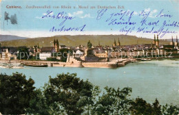 73315576 Coblenz Koblenz Zusammenfluss Rhein Mosel Deutsches Eck Coblenz Koblenz - Koblenz