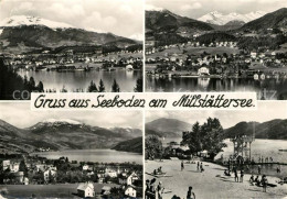 73314770 Seeboden Millstaettersee Badestrand Gesamtansicht Mit Alpenpanorama See - Other & Unclassified