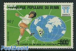 Benin 1985 90F Overprint, Stamp Out Of Set, Mint NH, Sport - Ongebruikt