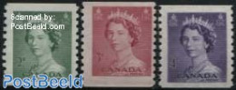 Canada 1953 Definitives 3v Coil, Mint NH - Nuevos