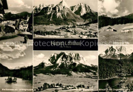 73314700 Lermoos Tirol Dorfstrasse Panorama Mit Sonnenspitze Zugspitze Wetterste - Other & Unclassified