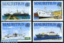Mauritius 1996 Ships 4v, Mint NH, Transport - Ships And Boats - Barche