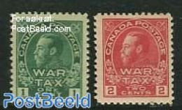 Canada 1915 War Tax 2v, Mint NH, History - World War I - Nuevos