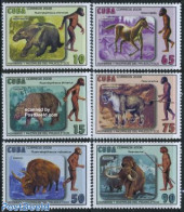 Cuba 2008 Prehistoric Humans & Animals 6v, Mint NH, History - Nature - History - Cat Family - Horses - Prehistoric Ani.. - Nuevos