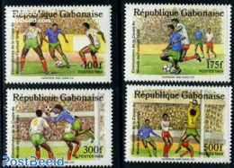 Gabon 1989 Football Games 4v, Mint NH, Sport - Football - Nuevos
