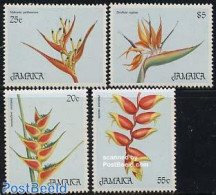 Jamaica 1986 Christmas 4v, Mint NH, Nature - Religion - Flowers & Plants - Christmas - Kerstmis