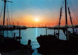 73314615 Egina Aegina Hafen Boote Bei Sonnenuntergang Egina Aegina - Grèce