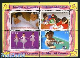 Kosovo 2006 Children 4v M/s, Mint NH, Performance Art - Dance & Ballet - Tanz