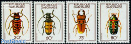 Gabon 1978 Beetles 4v, Mint NH, Nature - Insects - Nuovi