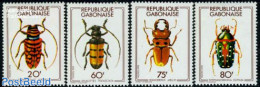 Gabon 1978 Beetles 4v, Mint NH, Nature - Insects - Neufs