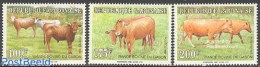 Gabon 1992 Rinders 3v, Mint NH, Nature - Animals (others & Mixed) - Cattle - Nuovi