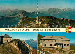 73314602 Dobratsch Kaernten Villacher Alpe Sendeturm Kirche Ludwig-Walter-Haus D - Other & Unclassified