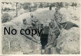 PHOTO FRANCAISE 224e RI - ENTREE DE SAPE A LA FERME DES WACQUES PRES DE SOUAIN MARNE - GUERRE 1914 1918 - Krieg, Militär