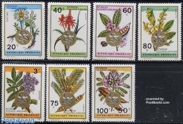 Rwanda 1973 Secheresse Solidarity 7v, Mint NH, Health - Nature - Health - Flowers & Plants - Andere & Zonder Classificatie