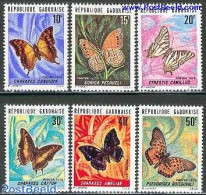 Gabon 1973 Butterflies 6v, Mint NH, Nature - Butterflies - Unused Stamps