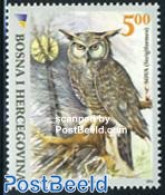 Bosnia Herzegovina 2008 Definitive, Owl 1v, Mint NH, Nature - Animals (others & Mixed) - Birds - Birds Of Prey - Owls - Autres & Non Classés