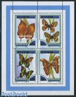 Korea, North 2000 Butterflies 4v M/s, Mint NH, Nature - Butterflies - Korea, North