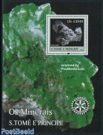 Sao Tome/Principe 2004 Minerals S/s, Mint NH, History - Various - Geology - Rotary - Rotary, Lions Club