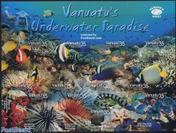 Vanuatu 2004 Underwater Paradise 12v M/s, Mint NH, Nature - Sport - Fish - Diving - Pesci