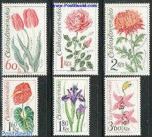 Czechoslovkia 1973 Olomouc Flower Exposition 6v, Mint NH, Nature - Flowers & Plants - Sonstige & Ohne Zuordnung