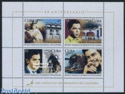 Cuba 2008 80 Years Che Guevara 4v M/s, Mint NH, Sport - Transport - Cycling - Motorcycles - Ships And Boats - Ungebraucht