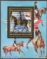 Chad 1983 Olympic Games S/s Gold, Mint NH, Nature - Sport - Transport - Horses - Olympic Games - Space Exploration - Autres & Non Classés