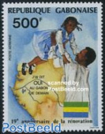 Gabon 1987 National Renovation 1v, Mint NH, Various - Maps - Nuovi