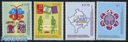 Kosovo 2007 Disabled Persons Convention 4v, Mint NH, Health - Various - Disabled Persons - Maps - Behinderungen