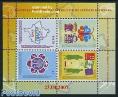Kosovo 2007 Conference On Disabled Persons S/s, Mint NH, Health - Various - Disabled Persons - Maps - Handicap