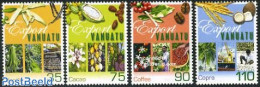 Vanuatu 2001 Export 4v, Mint NH, Various - Agriculture - Export & Trade - Agricoltura