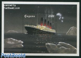 Guyana 1998 Titanic S/s, Mint NH, History - Transport - Ships And Boats - Titanic - Disasters - Schiffe