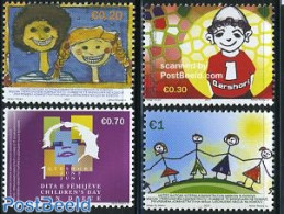 Kosovo 2007 Children 4v, Mint NH, Art - Children Drawings - Autres & Non Classés