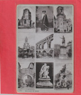 MULTIVUES  "  SOUVENIR DE NIMES  " CARTE AFFR AU VERSO  .  2 SCANNES - Nîmes