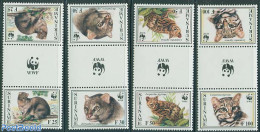 Suriname, Republic 1995 WWF 4v, Gutter Pairs                             F, Mint NH, Nature - Animals (others & Mixed).. - Suriname