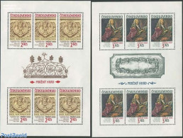 Czechoslovkia 1989 Prague, City 2 M/s, Mint NH - Autres & Non Classés