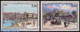 Monaco 1983 Belle Epoque 2v, Mint NH, Nature - Transport - Various - Horses - Coaches - Lighthouses & Safety At Sea - .. - Nuevos