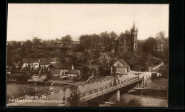 AK Zwickau I. Sa., Paradiesbrücke Mit Ebertschlösschen  - Zwickau