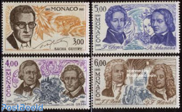 Monaco 1985 Famous Persons 4v, Mint NH, Performance Art - Music - Art - Authors - Fairytales - Unused Stamps