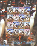 Falkland Islands 2002 WWF, Penguin M/s, Mint NH, Nature - Birds - Penguins - World Wildlife Fund (WWF) - Autres & Non Classés