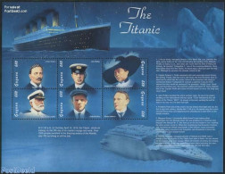 Guyana 1998 Titanic 6v M/s, Mint NH, Transport - Ships And Boats - Titanic - Barcos