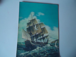 GREECE    POSTCARDS 1973 SPECIAL   3D  SHIPS AND BIRDS   MORE  PURHASES 10% DISCOUNT - Grèce