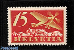 Switzerland 1923 15c, Stamp Out Of Set, Mint NH, Transport - Aircraft & Aviation - Ongebruikt