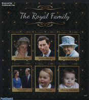 Tanzania 2016 Royal Family 6v M/s, Mint NH, History - Charles & Diana - Kings & Queens (Royalty) - Familias Reales
