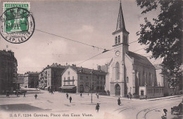 GENEVE -   Place Des Eaux Vives - 1916 - Autres & Non Classés