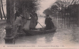 PARIS - Inondations De Janvier 1910 - Embarquement De La Mission Belge - Alluvioni Del 1910