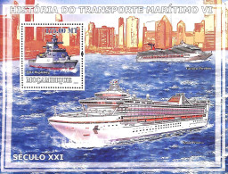 Mozambique 2009 Ships, Magdeburg S/s, Mint NH, Transport - Ships And Boats - Barche