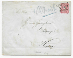 Brief -Ganzsache- Aus Konstanz Nach Heidelberg Mit Zug Albstadt, 1876 - Briefe U. Dokumente