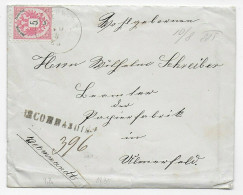 Einschreiben Sierning 1885 Nach Ulmerfeld Mit Briefinhalt - Cartas & Documentos
