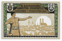 9. Bayrisches Arbeiter-Sängerfest, Pfingsten, München 1914 - Autres & Non Classés